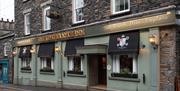 Exterior and entrance at The Temperance Inn in Ambleside, Lake District