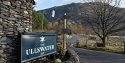 Signage at The Ullswater Inn in Glenridding, Lake District