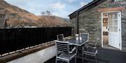 View from balcony at The Ullswater Inn in Glenridding, Lake District