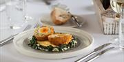 Food at The W Restaurant at Low Wood Bay Resort & Spa in Windermere, Lake District