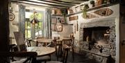 Indoor seating at The Wateredge Inn in Ambleside, Lake District