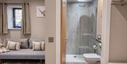 Ensuite bathrooms at The Yan at Broadrayne in Grasmere, Lake District