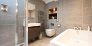 Bathroom in The Cottage at The Yan in Grasmere, Lake District.