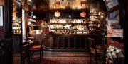 The bar at The Pheasant Inn in Bassenthwaite, Lake District