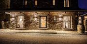 Exterior of The Yan at Broadrayne at Night in Grasmere, Lake District