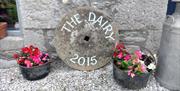 Flowers and decor at The Dairy at Brackenthwaite Farm near Arnside, Cumbria