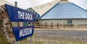 Exterior Signage at The Dock Museum in Barrow-in-Furness, Cumbria