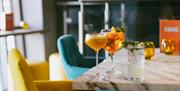 Drinks from the bar at The Edge Hotel in Whitehaven, Cumbria © Emily Caitlan Media