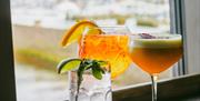 Drinks from the bar at The Edge Hotel in Whitehaven, Cumbria © Emily Caitlan Media