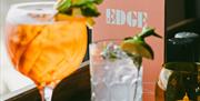 Drinks from the bar at The Edge Hotel in Whitehaven, Cumbria © Emily Caitlan Media