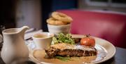 Steak Dish from The River Room Brasserie at The Swan Hotel & Spa in Newby Bridge, Lake District