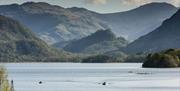 Scenic Photo of Derwentwater and Mountains near Theatre by the Lake in Keswick, Lake District