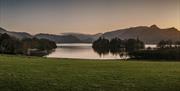 Scenic Photo of Derwentwater and Mountains near Theatre by the Lake in Keswick, Lake District