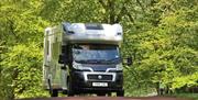 Touring caravan at Skelwith Fold Caravan Park