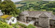 Historic buildings at Townend in Troutbeck, Windermere, Lake District