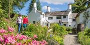 Exterior and gardens at Townend in Troutbeck, Windermere, Lake District