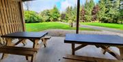 Covered Eating Area at Ullswater Holiday Park in Watermillock, Lake District
