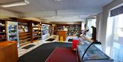 Interior of the Shop at Ullswater Holiday Park in the Lake District, Cumbria