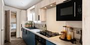 Kitchen Area in Static Caravans at Ullswater Holiday Park in the Lake District, Cumbria