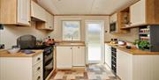 Self Catered Kitchens in Static Caravans at Ullswater Holiday Park in the Lake District, Cumbria