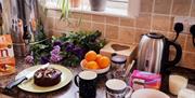 Coffee and Cakes at the Couples Massage Tutorial with Lake District School of Massage in Keswick, Lake District