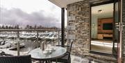 Living Space in an Apartment at Windermere Marina Village in Bowness-on-Windermere, Lake District