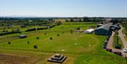 Aerial View of Walby Farm Park in Walby, Cumbria