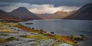 Dramatic Sky and Autumn Colours over Wastwater in the Lake District, Cumbria