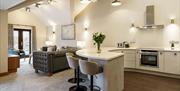 Luxury interior of accommodation at Windermere Marina Village.