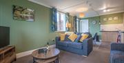 Living Area at Treetops Self Catering Apartment at Woodclose Park in Kirkby Lonsdale, Cumbria