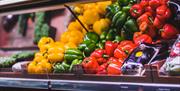 Fresh vegetables at Cranstons Food Hall in Cumbria