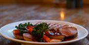 Food from The Black Swan Restaurant in Ravenstonedale, Cumbria