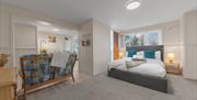 Double bedroom in a studio unit at Windermere Stays in the Lake District, Cumbria