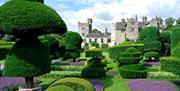 Gardens and Topiary at Levens Hall & Gardens in Levens, Cumbria