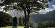Scenic views from Hazel Bank Country House Hotel in Rosthwaite, Lake District