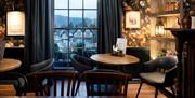 Dining room seating at The Angel Inn in Bowness-on-Windermere, Lake District