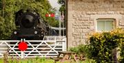 Exterior and Front View of Train Carriage at Bassenthwaite Lake Station & Carriage Cafe in Bassenthwaite Lake, Lake District