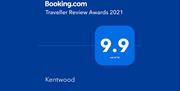 9.9/10 Traveller Review Award 2021 from Booking.com for Kentwood Guest House in Carnforth, Cumbria
