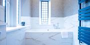 Bridal suite bathroom at Heather Glen Country House in Ainstable, Cumbria