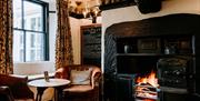 Lounge Seating and Fireplace at The Wild Boar in Windermere, Lake District