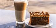 Coffee and cake from The Bluebird Cafe in Coniston, Lake District