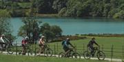 Group on a guided cycle tour with EMBR Adventures in the Lake District, Cumbria