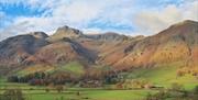 Views from Elterwater Hostel in Elterwater, Lake District