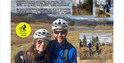 Couple on a guided cycle tour with EMBR Adventures in the Lake District, Cumbria, with a review written on the image