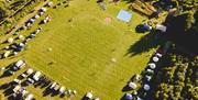 Camping tents at Gaddalands at Into the Woods near Little Salkeld, Cumbria