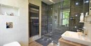 Estuary Shower Room at Kentwood Guest House in Carnforth, Cumbria