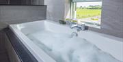 Spa bath at Ellenboro House in Newton-in-Cartmel, Lake District