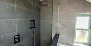 Shower at Ellenboro House in Newton-in-Cartmel, Lake District
