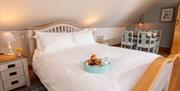 Double bed at Ellenboro House in Newton-in-Cartmel, Lake District