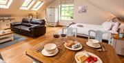 Studio apartment space at Ellenboro House in Newton-in-Cartmel, Lake District